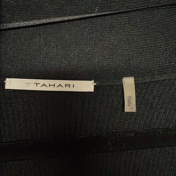 T Tahari size medium black cocoon cardigan - Picture 2 of 9